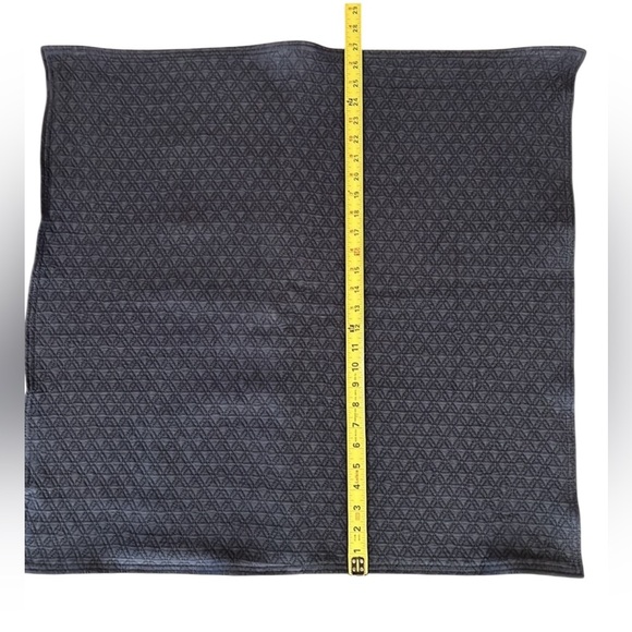 Pine Cone Hill Navy Blue Diamond Woven Euro Sham - Picture 4 of 4